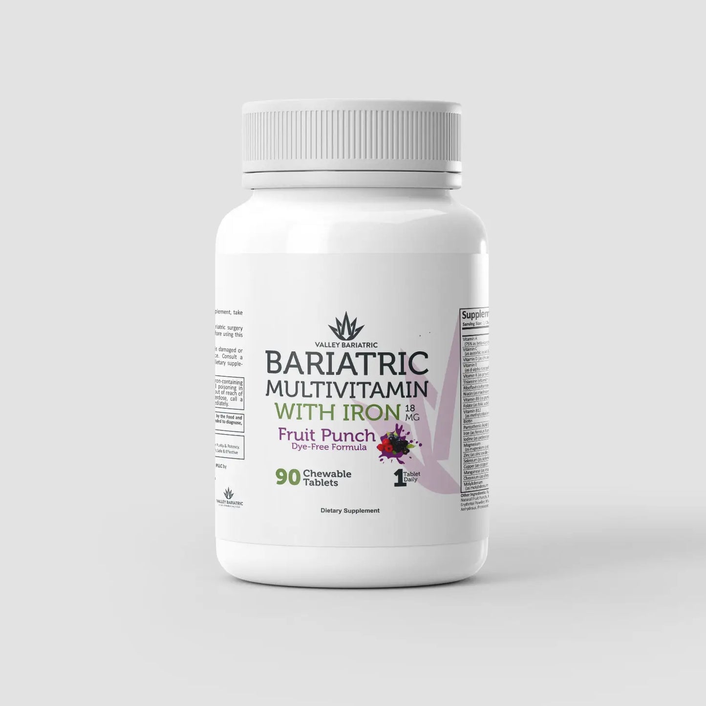Bariatric Multi-Vitamin w/ Iron 18mg Chewable Tablet