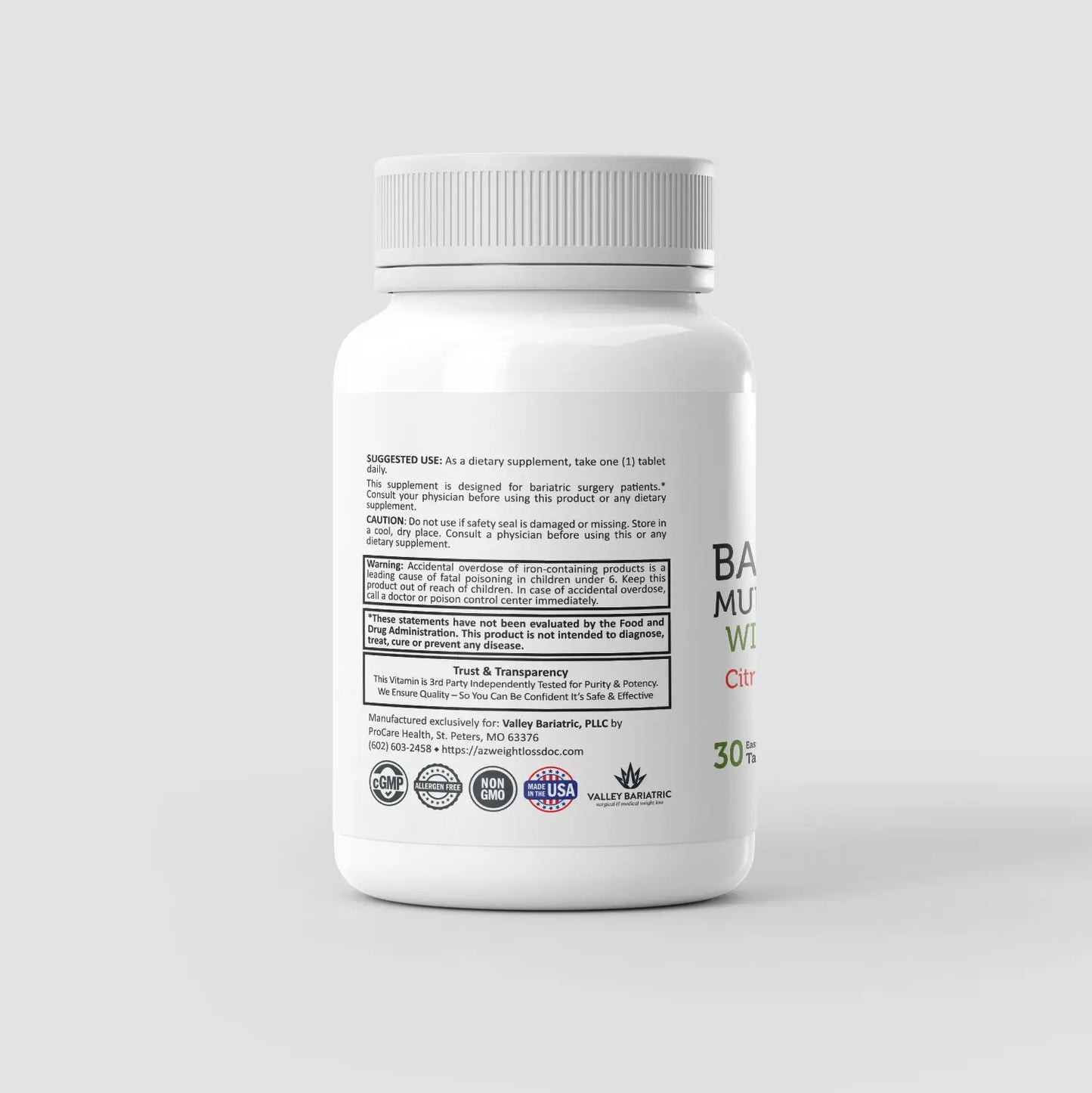Bariatric Multi-Vitamin w/ Iron 45mg Tablet