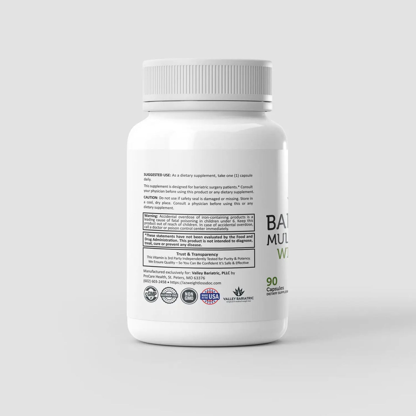 Bariatric Multi-Vitamin w/ Iron 18mg Capsule